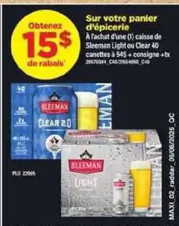 Maxi Sleeman Light ou Clear offer