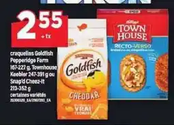 Maxi Craquelins Goldfish Pepperidge Farm, Townhouse Keebler ou Snap'd Cheez-It offer