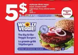 Maxi Wholly Veggie! The Big Griller Veggie Burgers offer
