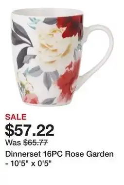 Bed Bath & Beyond Dinnerset 16PC Rose Garden - 10'5 x 0'5 offer