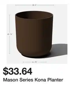 Bed Bath & Beyond Mason Series Kona Planter offer