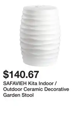 Bed Bath & Beyond SAFAVIEH Kita Indoor / Outdoor Ceramic Decorative Garden Stool offer