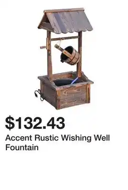 Bed Bath & Beyond Accent Rustic Wishing Well Fountain offer