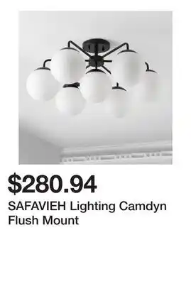 Bed Bath & Beyond SAFAVIEH Lighting Camdyn Flush Mount offer