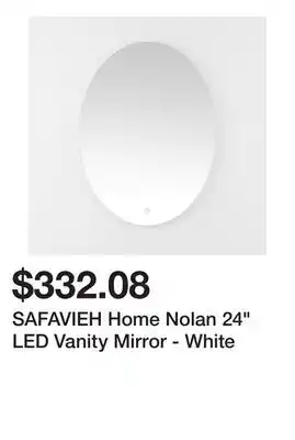 Bed Bath & Beyond SAFAVIEH Home Nolan 24 LED Vanity Mirror - White offer
