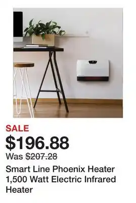 Wayfair Smart Line Phoenix Heater 1,500 Watt Electric Infrared Heater offer