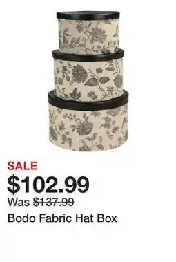 Wayfair Bodo Fabric Hat Box offer