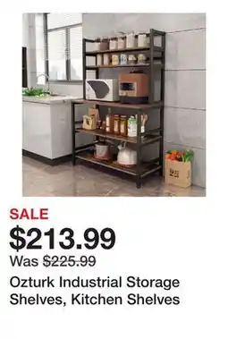 Wayfair Ozturk Industrial Storage Shelves, Kitchen Shelves offer