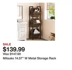 Wayfair Mitsuko 14.57'' W Metal Storage Rack offer