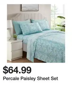 Wayfair Percale Paisley Sheet Set offer