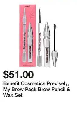 Sephora Benefit Cosmetics Precisely, My Brow Pack Brow Pencil & Wax Set offer