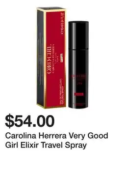 Sephora Carolina Herrera Very Good Girl Elixir Travel Spray offer