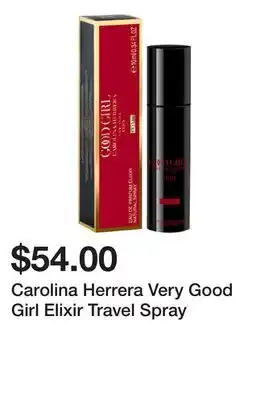 Sephora Carolina Herrera Very Good Girl Elixir Travel Spray offer