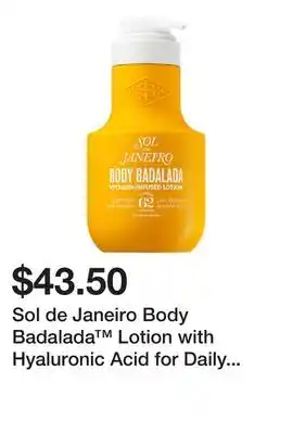 Sephora Sol de Janeiro Body Badalada Lotion with Hyaluronic Acid for Daily Hydration offer
