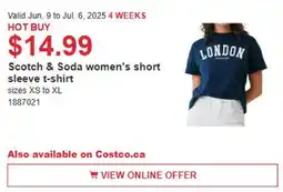 Costco Scotch & Soda women's short sleeve t-shirt offer