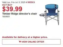 Costco Timber Ridge director's chair offer