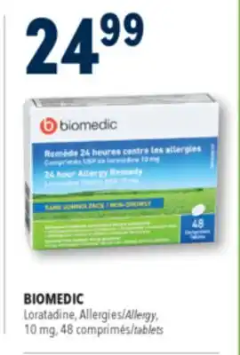 Familiprix BIOMEDIC, Loratadine, Allergy, 10 mg, 48 tablets offer