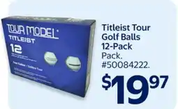 Walmart Titleist Tour Golf Balls 12-Pack offer