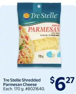 Walmart Tre Stelle Shredded Parmesan Cheese offer