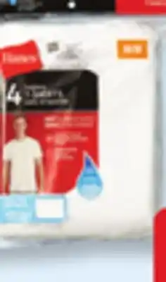 Walmart Men's Tagless T-Shirts 4-Pack offer