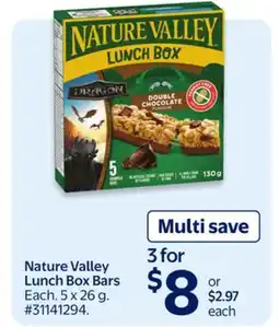Walmart Nature Valley Lunch Box Bars offer