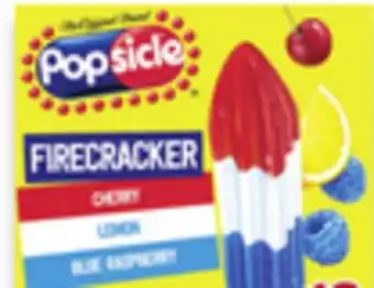 Walmart Popsicle Water Ice Novelties offer