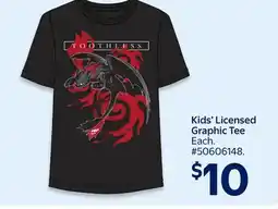 Walmart Kids' Licensed Graphic Tee offer