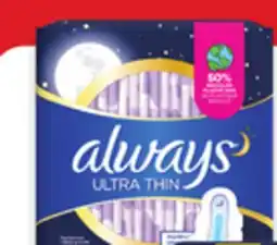 Walmart Always Ultra Thin Pads offer