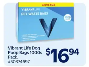 Walmart Vibrant Life Dog Poop Bags 1000s offer