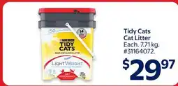Walmart Tidy Cats Cat Litter offer