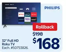 Walmart 32 Full HD Roku TV offer