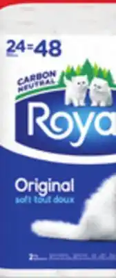 Walmart Royale 2-Ply Bathroom Tissue 24 = 48 offer