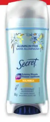 Walmart Secret Deodorant offer