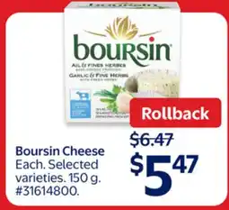 Walmart Boursin Cheese offer