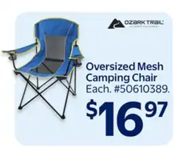 Walmart Oversized Mesh Camping Chair offer