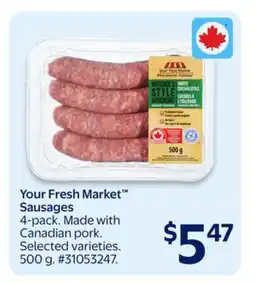 Walmart Your Fresh Market Sausages offer