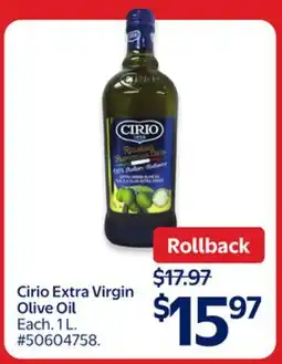 Walmart Cirio Extra Virgin Olive Oil offer