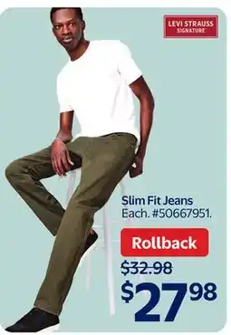 Walmart Slim Fit Jeans offer
