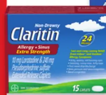Walmart Claritin Allergy + Sinus 15s offer
