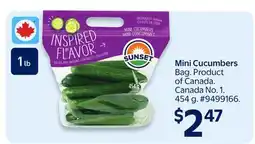 Walmart Mini Cucumbers offer