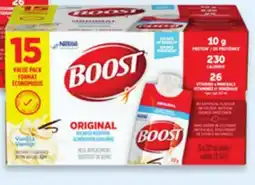 Walmart Boost Vanilla Meal Replacement Drinks offer