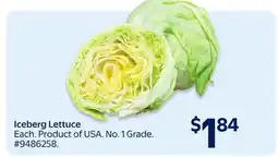 Walmart Iceberg Lettuce offer