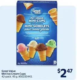 Walmart Great Value Mini Ice Cream Cups offer