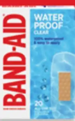 Walmart Band-Aid Waterproof Clear 20s Bandages offer