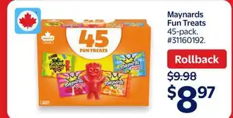 Walmart Maynards Fun Treats offer