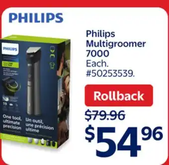 Walmart Philips Multigroomer 7000 offer