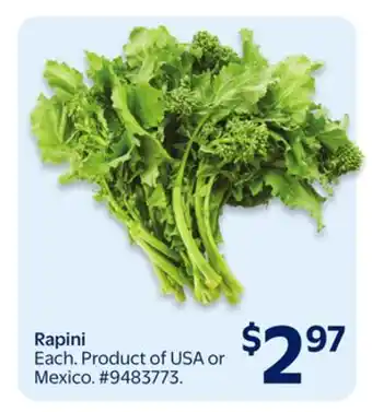 Walmart Rapini offer