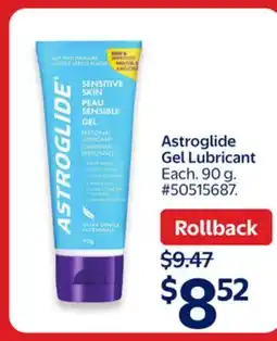 Walmart Astroglide Gel Lubricant offer
