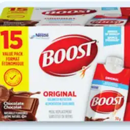 Walmart Boost Original Chocolate Meal Replacement Drinks offer