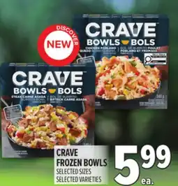 Metro CRAVE FROZEN BOWLS offer